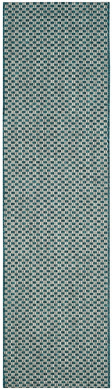 Safavieh Courtyard Cy8653 - 37221 Turquoise / Light Grey Rugs - Safavieh - cy8653 - 37221 - 27