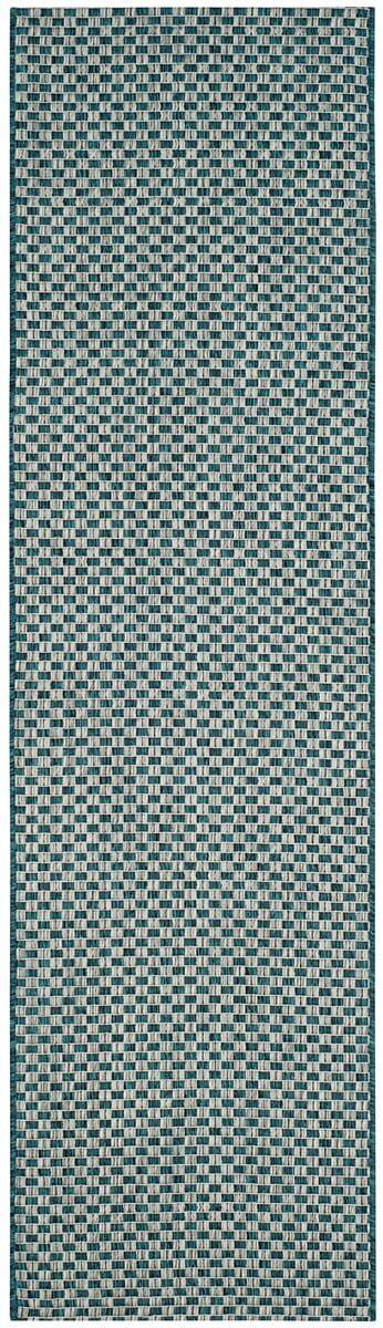 Safavieh Courtyard Cy8653 - 37221 Turquoise / Light Grey Rugs - Safavieh - cy8653 - 37221 - 27