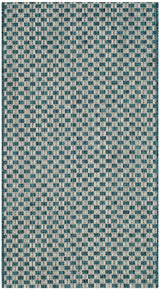 Safavieh Courtyard Cy8653 - 37221 Turquoise / Light Grey Rugs - Safavieh - cy8653 - 37221 - 7r