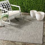 Safavieh Courtyard Cy8653 Black/Light Grey Rug - Safavieh - cy8653 - 37621 - 810