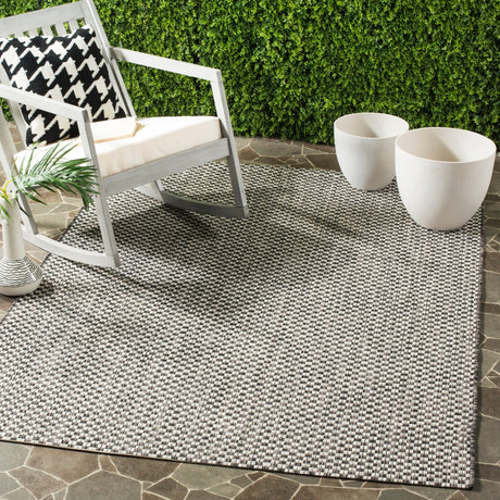 Safavieh Courtyard Cy8653 Black/Light Grey Rug - Safavieh - cy8653 - 37621 - 810