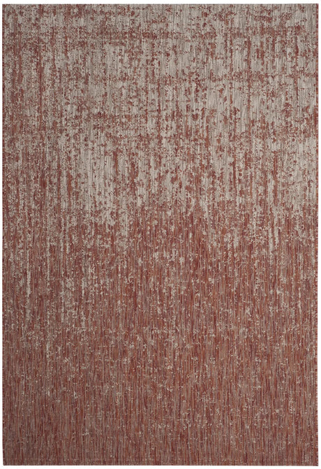 Safavieh Courtyard 5'-3" x 7'-7" Rug in Rust / Grey