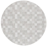 Safavieh Courtyard 6'-7" x 6'-7" Rug in Grey / Dark Grey