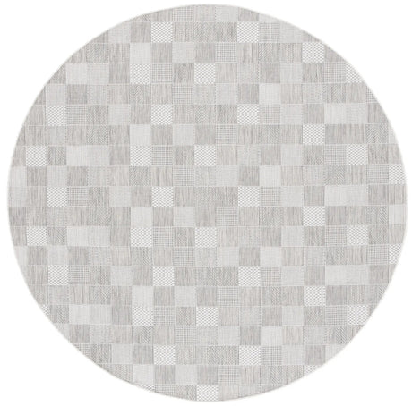 Safavieh Courtyard 6'-7" x 6'-7" Rug in Grey / Dark Grey