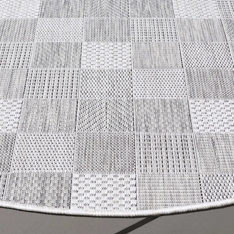 Safavieh Courtyard 6'-7" x 6'-7" Rug in Grey / Dark Grey