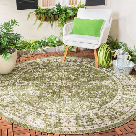 Safavieh Courtyard Cy8678 - 379 Green/Beige Rugs - Safavieh - cy8678 - 379 - 6