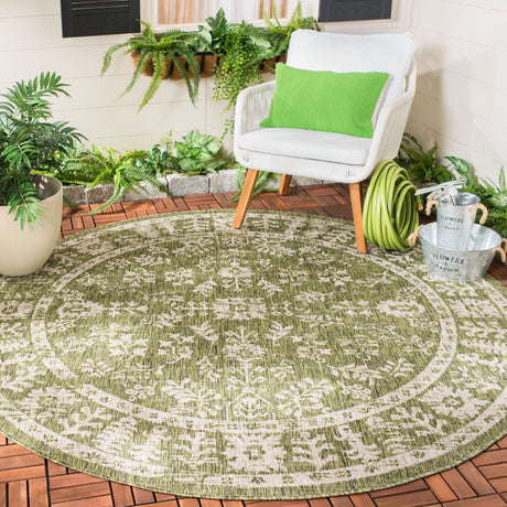 Safavieh Courtyard Cy8678 Green/Beige Rug - Safavieh - cy8678 - 379 - 4