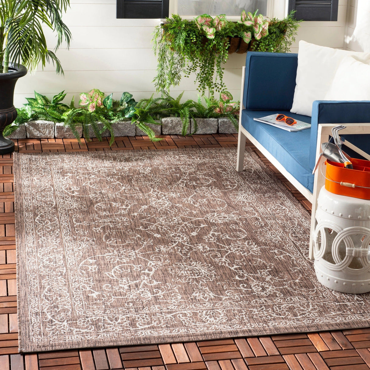 Safavieh Courtyard Cy8680 - 36321 Brown/Ivory Rugs - Safavieh - cy8680 - 36321 - 2