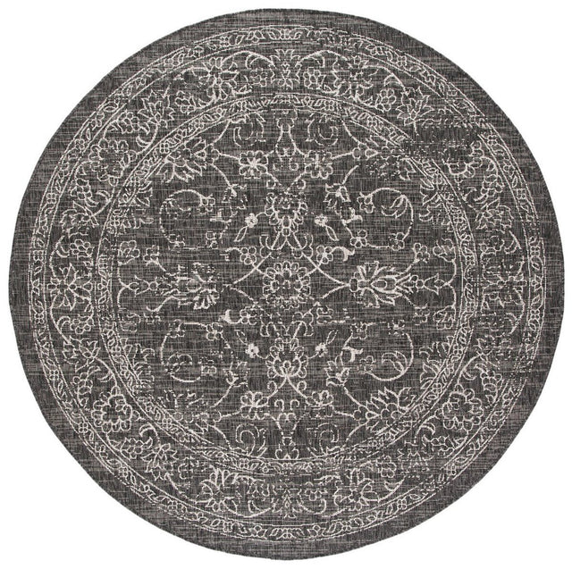 Safavieh Courtyard Cy8680 - 36621 Black/Ivory Rugs - Safavieh - cy8680 - 36621 - 5r