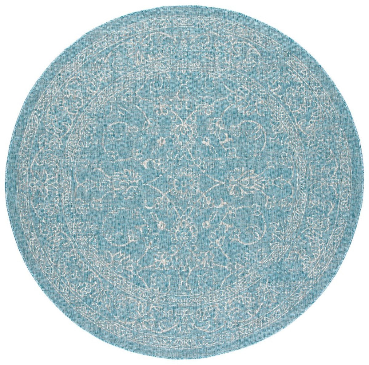 Safavieh Courtyard Cy8680 - 37121 Aqua/Grey Rugs - Safavieh - cy8680 - 37121 - 5r