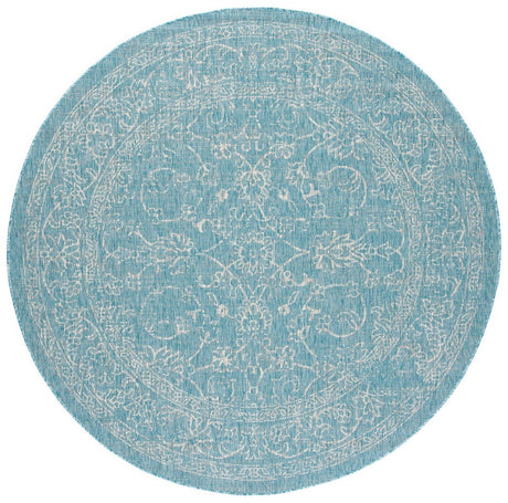 Safavieh Courtyard Cy8680 - 37121 Aqua/Grey Rugs - Safavieh - cy8680 - 37121 - 5r