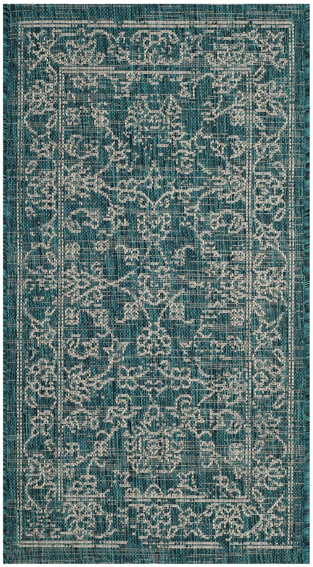 Safavieh Courtyard Cy8680 - 37221 Turquoise Rugs - Safavieh - cy8680 - 37221 - 2