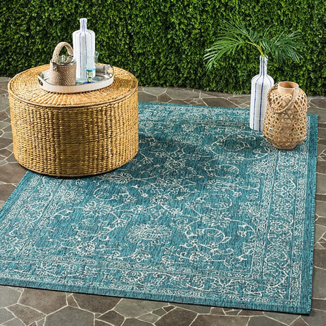 Safavieh Courtyard Cy8680 - 37221 Turquoise Rugs - Safavieh - cy8680 - 37221 - 2