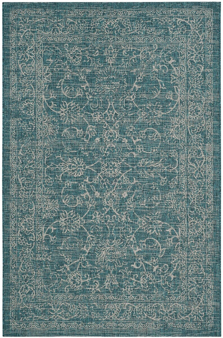 Safavieh Courtyard Cy8680 - 37221 Turquoise Rugs - Safavieh - cy8680 - 37221 - 28