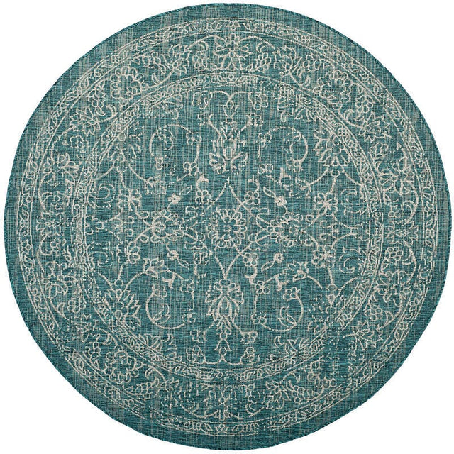 Safavieh Courtyard Cy8680 - 37221 Turquoise Rugs - Safavieh - cy8680 - 37221 - 7r