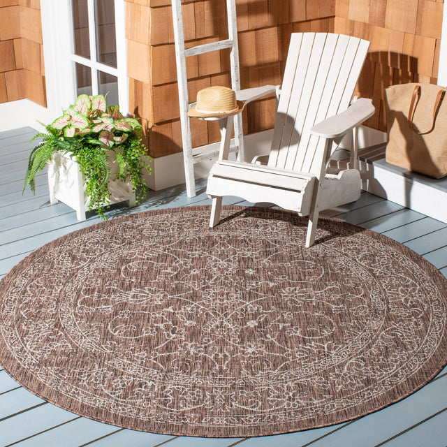 Safavieh Courtyard Cy8680 Brown/Ivory Rug - Safavieh - cy8680 - 36321 - 210