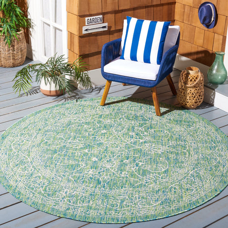 Safavieh Courtyard Cy8680 Green/Ivory Rug - Safavieh - cy8680 - 55721 - 25
