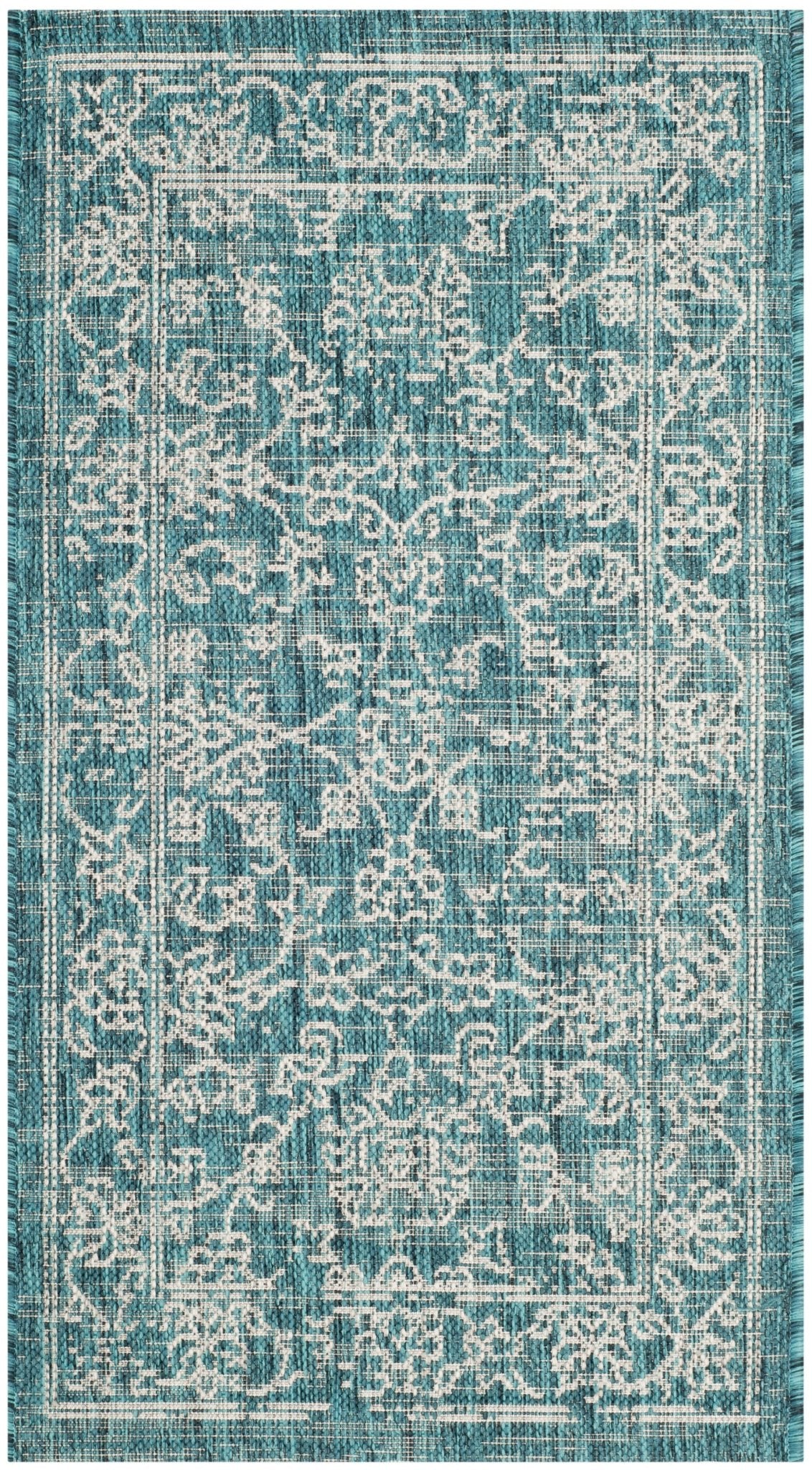 Safavieh Courtyard Cy8680 Turquoise Rug - Safavieh - cy8680 - 37221 - 4r