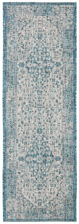 Safavieh Courtyard Cy8720 - 372 Teal / Cream Rugs - Safavieh - cy8720 - 372 - 27