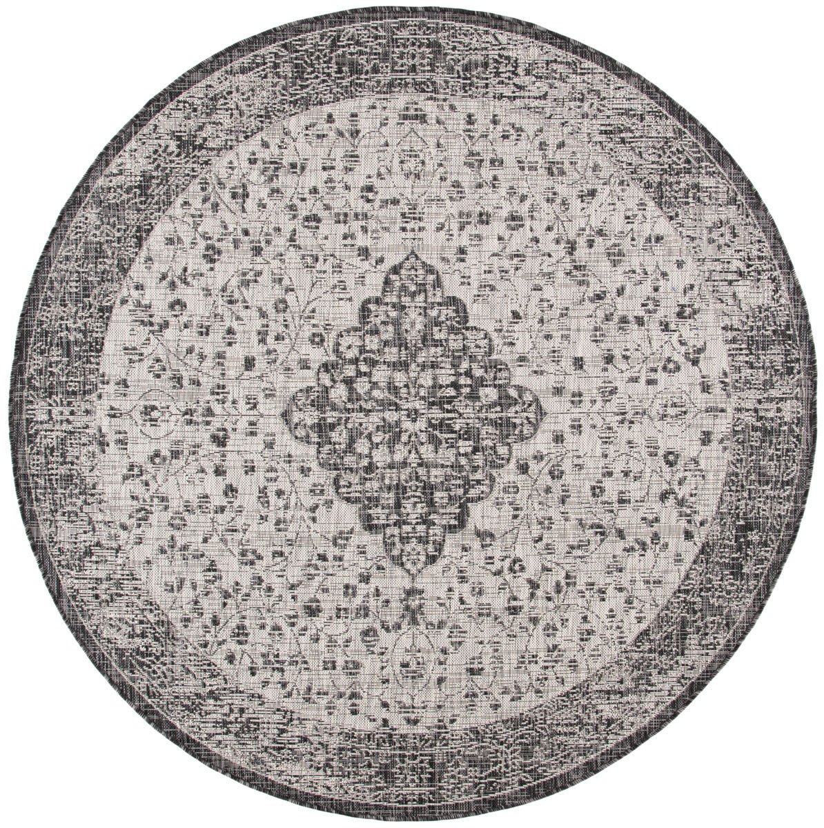 Safavieh Courtyard Cy8720 - 37612 Black/Grey Rugs - Safavieh - cy8720 - 37612 - 7r