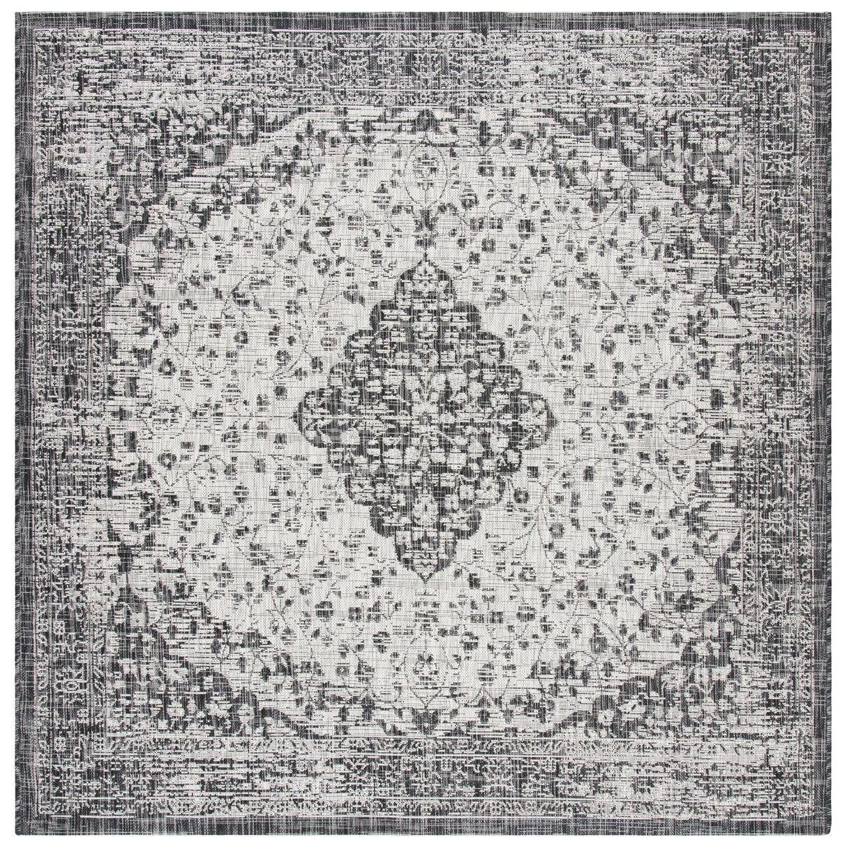 Safavieh Courtyard Cy8720 - 37612 Black/Grey Rugs - Safavieh - cy8720 - 37612 - 7sq