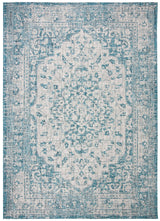 Safavieh Courtyard Cy8720 Teal/Cream Rug - Safavieh - cy8720 - 372 - 28