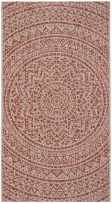 Safavieh Courtyard Cy8734 - 36512 Light Beige/Terracotta Rug - Safavieh - cy8734 - 36512 - 3r