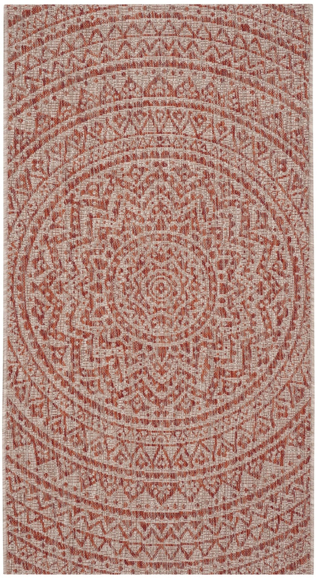 Safavieh Courtyard Cy8734 - 36512 Light Beige/Terracotta Rug - Safavieh - cy8734 - 36512 - 3r