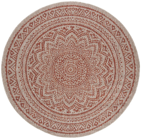 Safavieh Courtyard Cy8734 - 36512 Light Beige/Terracotta Rug - Safavieh - cy8734 - 36512 - 3r