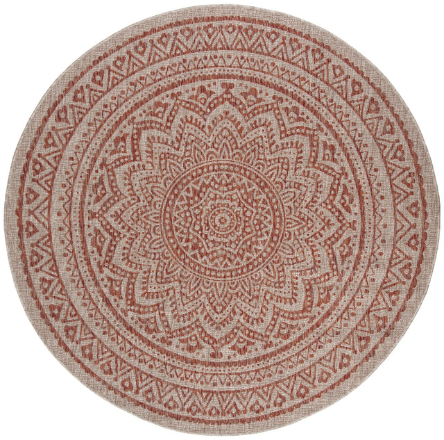 Safavieh Courtyard Cy8734 - 36512 Light Beige/Terracotta Rug - Safavieh - cy8734 - 36512 - 3r