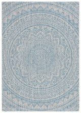 Safavieh Courtyard Cy8734 - 37112 Light Grey/Aqua Rug - Safavieh - cy8734 - 37112 - 25
