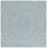 Safavieh Courtyard Cy8734 - 37112 Light Grey/Aqua Rug - Safavieh - cy8734 - 37112 - 5r
