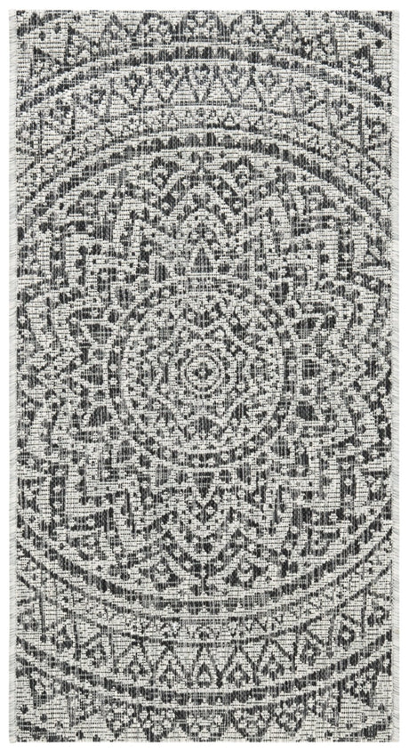 Safavieh Courtyard Cy8734 - 37612 Light Grey/Black Rug - Safavieh - cy8734 - 37612 - 3r