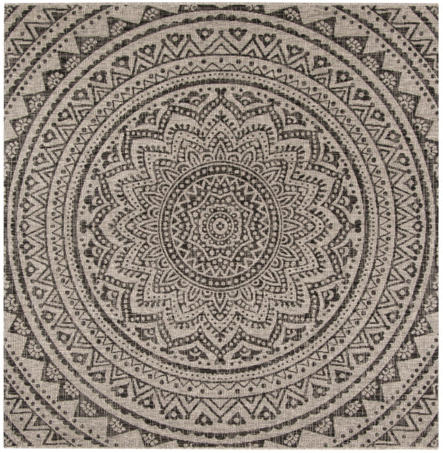 Safavieh Courtyard Cy8734 - 37612 Light Grey/Black Rug - Safavieh - cy8734 - 37612 - 3r