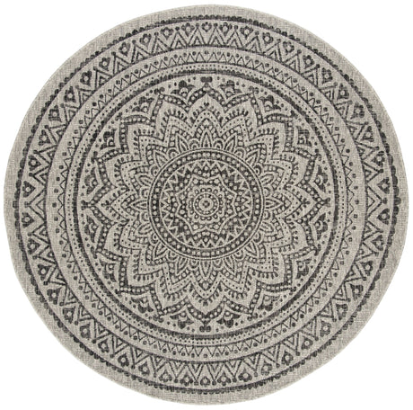 Safavieh Courtyard Cy8734 - 37612 Light Grey/Black Rug - Safavieh - cy8734 - 37612 - 3r