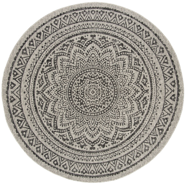 Safavieh Courtyard Cy8734 - 37612 Light Grey/Black Rug - Safavieh - cy8734 - 37612 - 3r