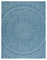 Safavieh Courtyard Cy8734 - 39421 Navy/Aqua Rugs - Safavieh - cy8734 - 39421 - 7r