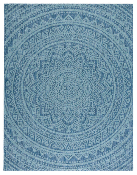 Safavieh Courtyard Cy8734 - 39421 Navy/Aqua Rugs - Safavieh - cy8734 - 39421 - 7r