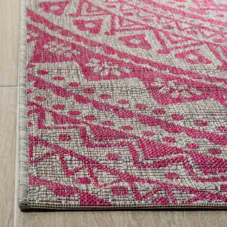 Safavieh Courtyard Cy8734 - 39712 Light Grey/Fuchsia Rug - Safavieh - cy8734 - 39712 - 28