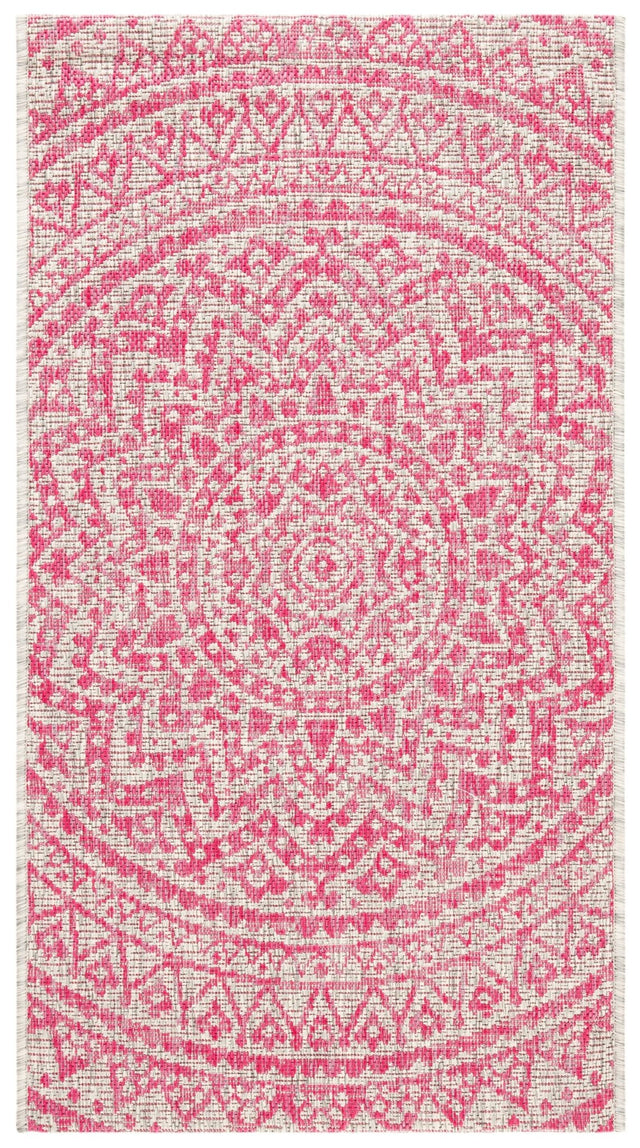 Safavieh Courtyard Cy8734 - 39712 Light Grey/Fuchsia Rug - Safavieh - cy8734 - 39712 - 28