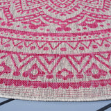 Safavieh Courtyard Cy8734 - 39712 Light Grey/Fuchsia Rug - Safavieh - cy8734 - 39712 - 28