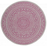 Safavieh Courtyard Cy8734 - 39712 Light Grey/Fuchsia Rug - Safavieh - cy8734 - 39712 - 28