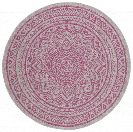 Safavieh Courtyard Cy8734 - 39712 Light Grey/Fuchsia Rug - Safavieh - cy8734 - 39712 - 28