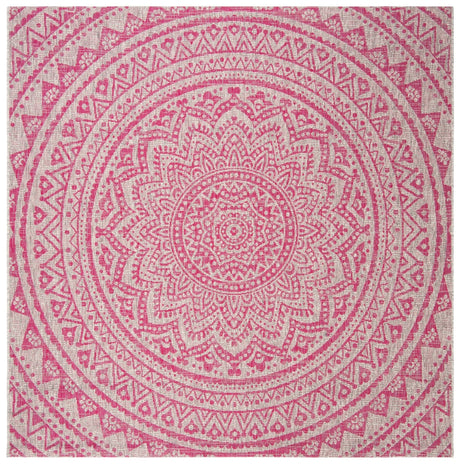 Safavieh Courtyard Cy8734 - 39712 Light Grey/Fuchsia Rug - Safavieh - cy8734 - 39712 - 28