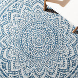 Safavieh Courtyard Cy8734 - 53412 Ivory/Navy Rugs - Safavieh - cy8734 - 53412 - 28