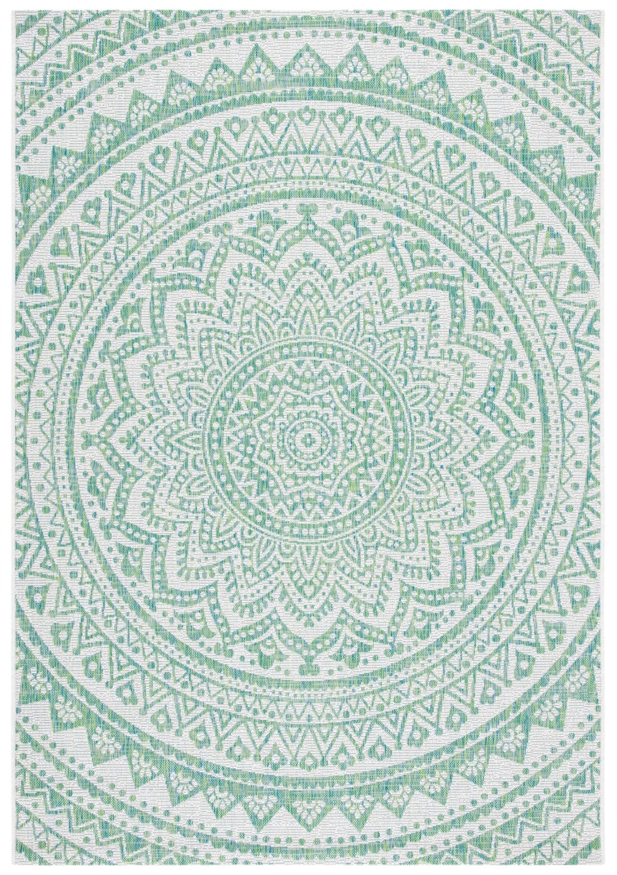 Safavieh Courtyard Cy8734 - 55712 Ivory/Green Rugs - Safavieh - cy8734 - 55712 - 2