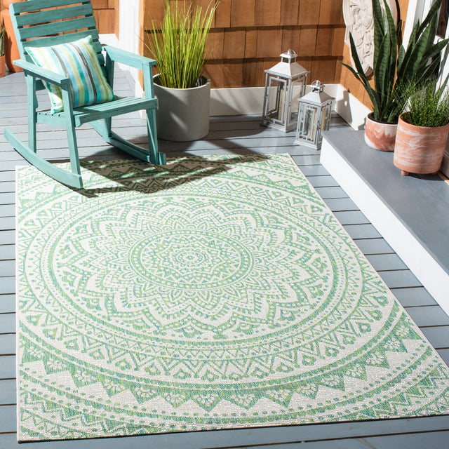 Safavieh Courtyard Cy8734 - 55712 Ivory/Green Rugs - Safavieh - cy8734 - 55712 - 2