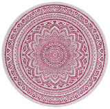 Safavieh Courtyard Cy8734 - 55912 Ivory/Fuchsia Rugs - Safavieh - cy8734 - 55912 - 7r