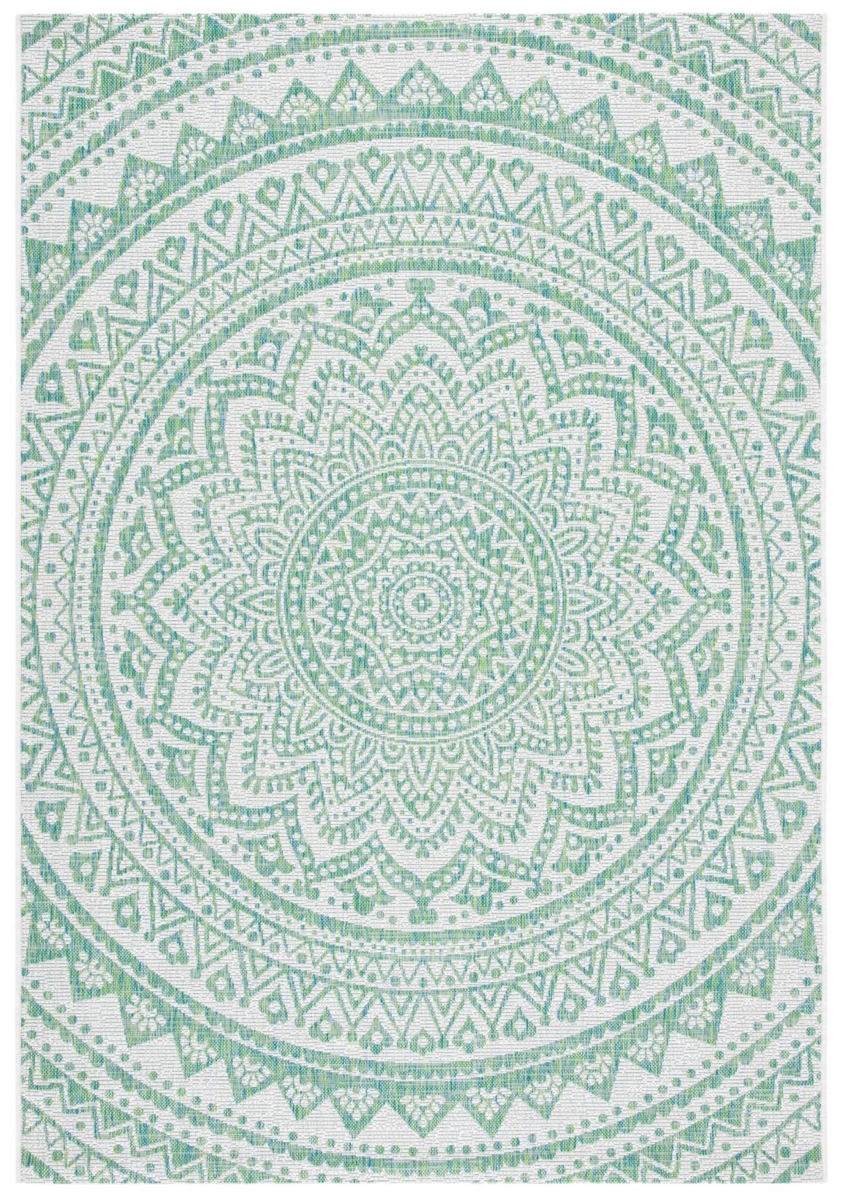 Safavieh Courtyard Cy8734 Ivory/Green Rug - Safavieh - cy8734 - 55712 - 214