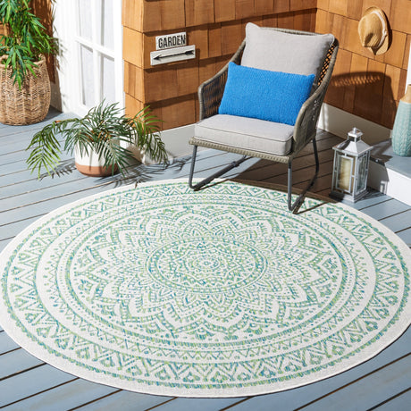 Safavieh Courtyard Cy8734 Ivory/Green Rug - Safavieh - cy8734 - 55712 - 214